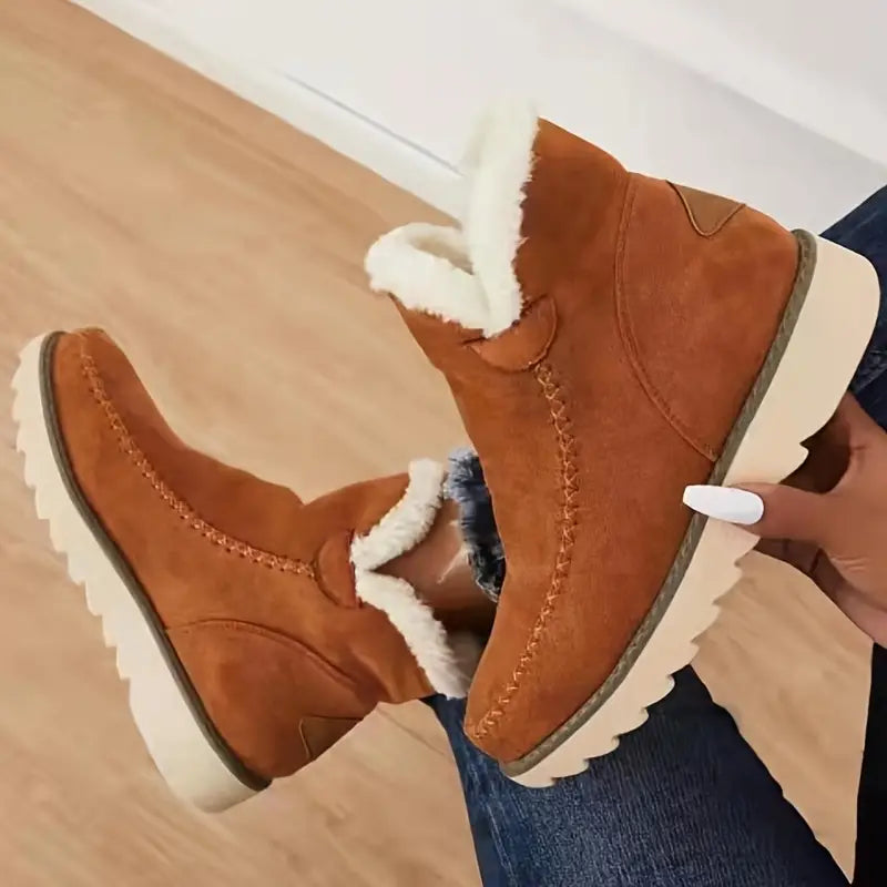 Schaffellstiefel für Damen | Rutschfeste Gummisohle