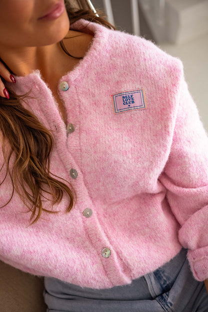 Schicker rosa gesteppter Cardigan für Lagen-Looks 7