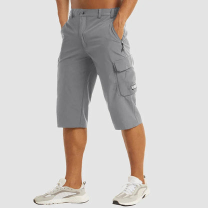 Cargo Shorts Herren | Funktionale 3/4 Hose mit Mehrfachtaschen