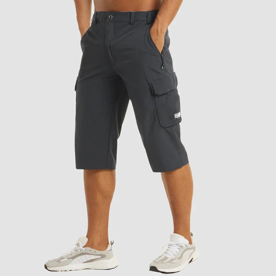 Cargo Shorts Herren | Funktionale 3/4 Hose mit Mehrfachtaschen