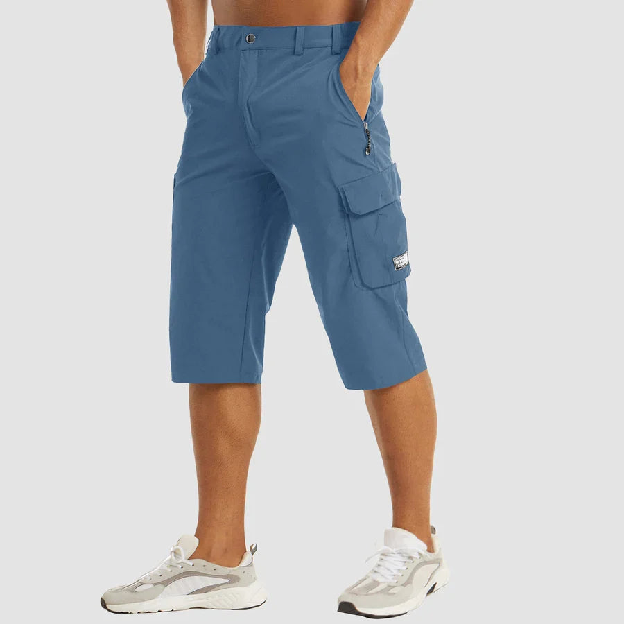 Cargo Shorts Herren | Funktionale 3/4 Hose mit Mehrfachtaschen