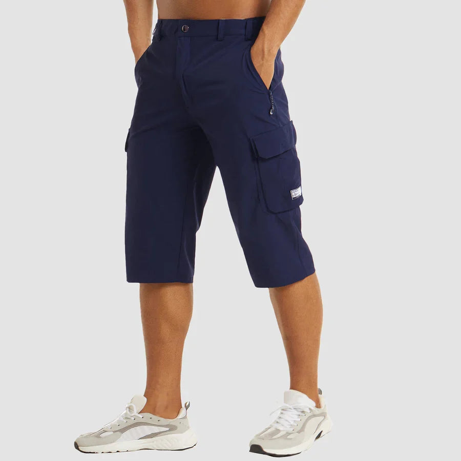 Cargo Shorts Herren | Funktionale 3/4 Hose mit Mehrfachtaschen