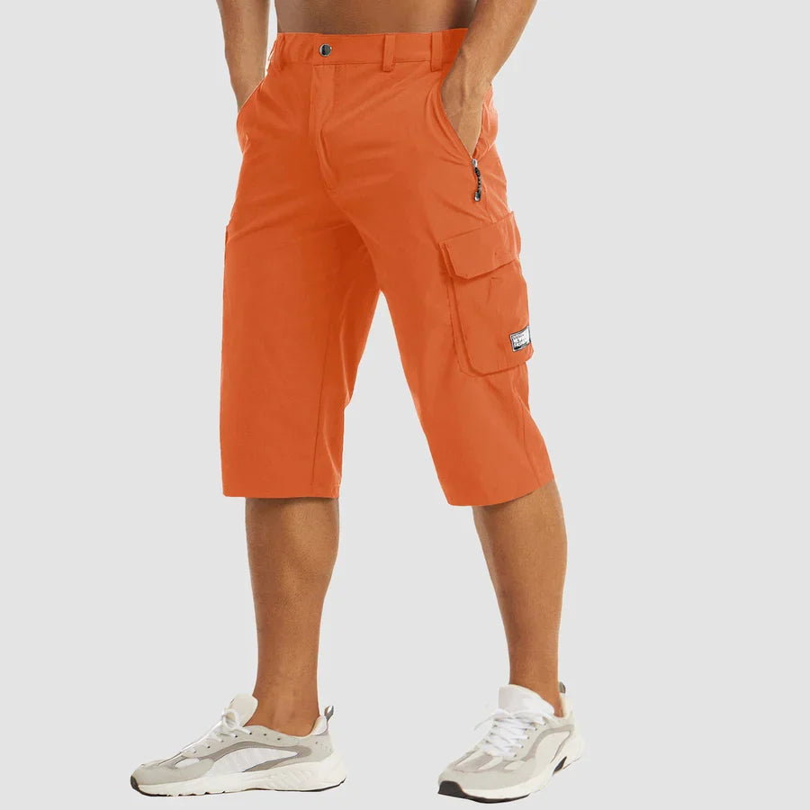 Cargo Shorts Herren | Funktionale 3/4 Hose mit Mehrfachtaschen