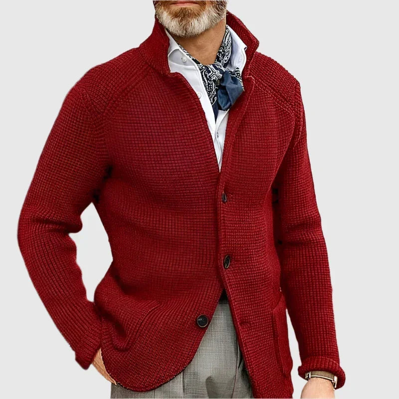 Strickjacke Herren | Blazer-Stil mit Strukturmuster 9