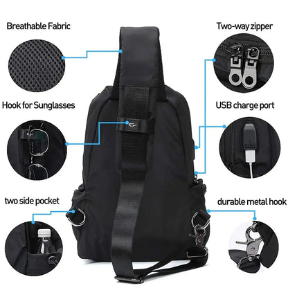 Crossbody Bauchtasche Herren | Wasserfest & Vielseitig 2