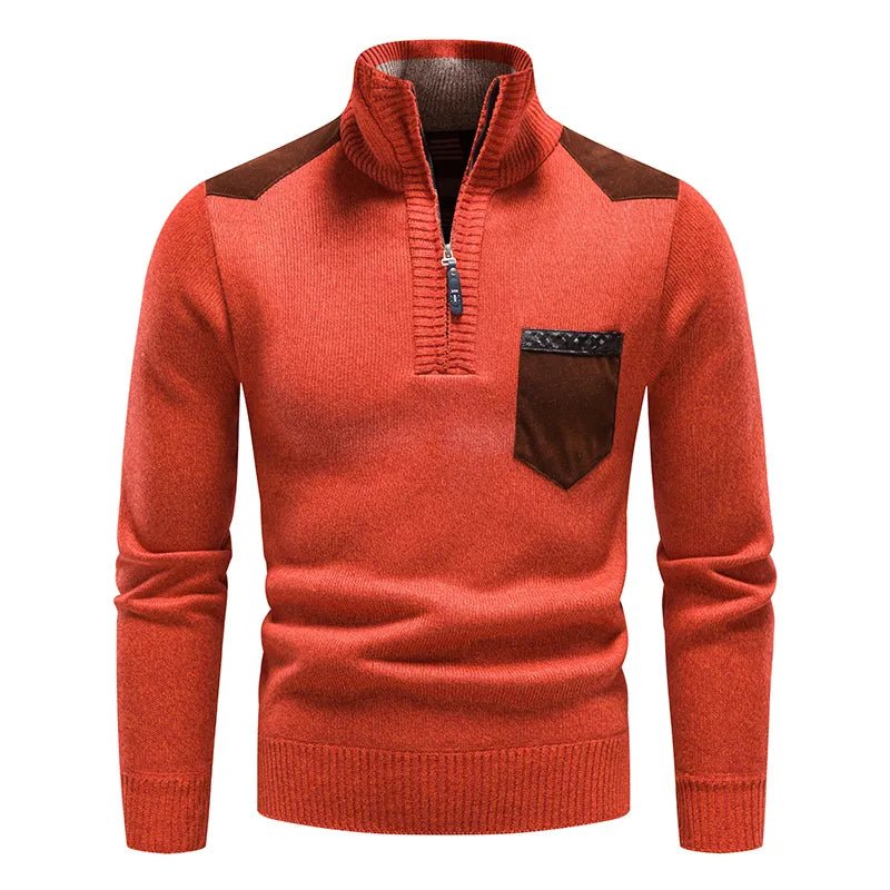 Sebastian Rollkragenpullover mit halbem Reißverschluss 1
