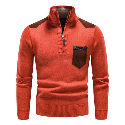Sebastian Rollkragenpullover mit halbem Reißverschluss 1