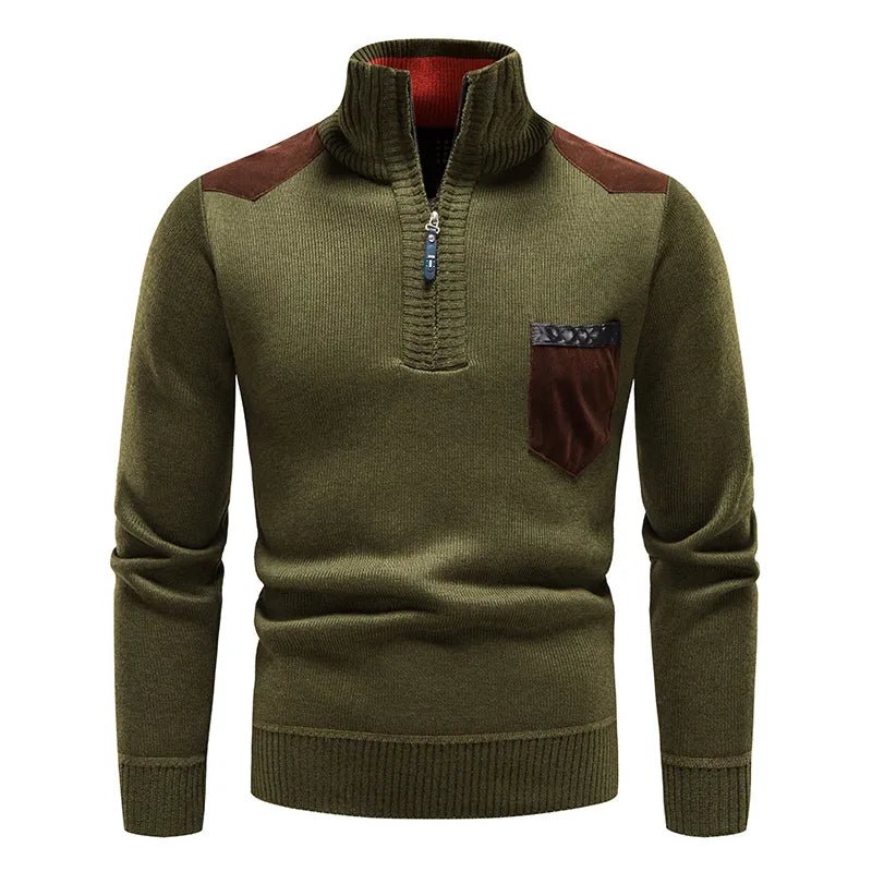 Sebastian Rollkragenpullover mit halbem Reißverschluss 2