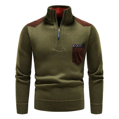 Sebastian Rollkragenpullover mit halbem Reißverschluss 2