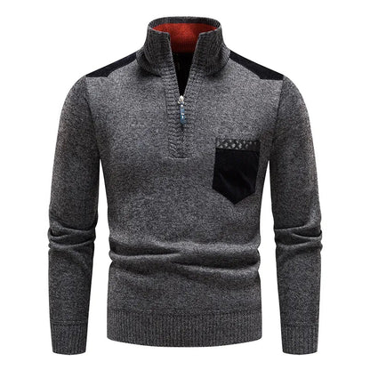 Sebastian Rollkragenpullover mit halbem Reißverschluss 3