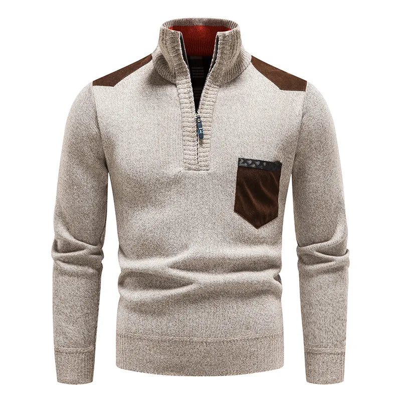 Sebastian Rollkragenpullover mit halbem Reißverschluss 4