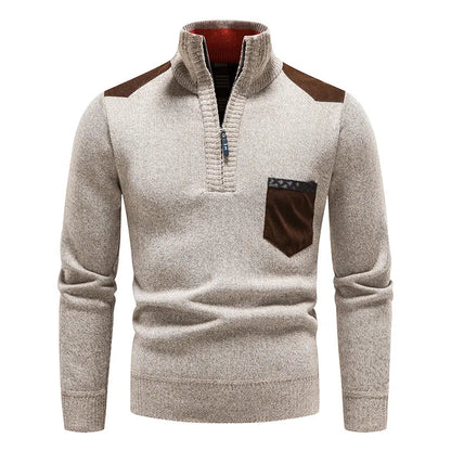 Sebastian Rollkragenpullover mit halbem Reißverschluss 4