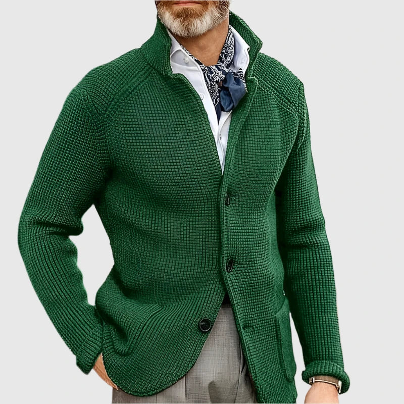 Strickjacke Herren | Blazer-Stil mit Strukturmuster 11