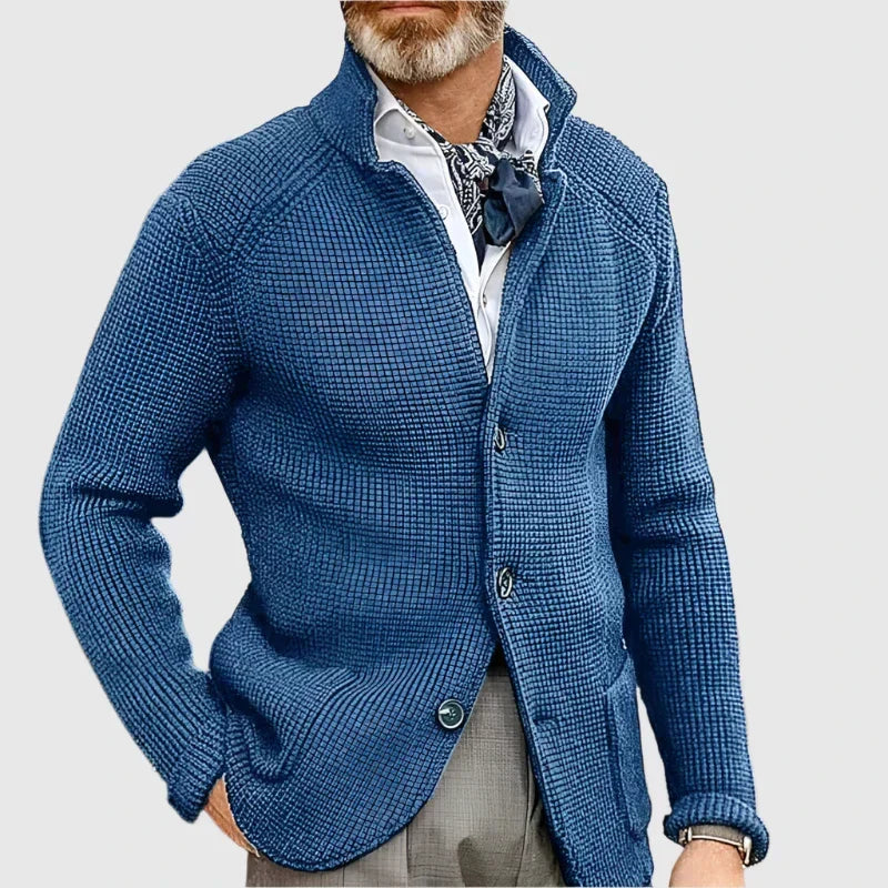Strickjacke Herren | Blazer-Stil mit Strukturmuster 8