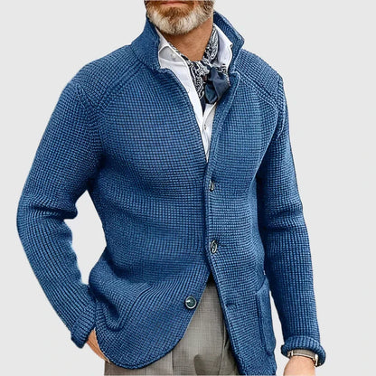 Strickjacke Herren | Blazer-Stil mit Strukturmuster 8