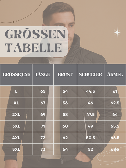 Isolierte, winddichte Herren-Daunenjacke | Winter