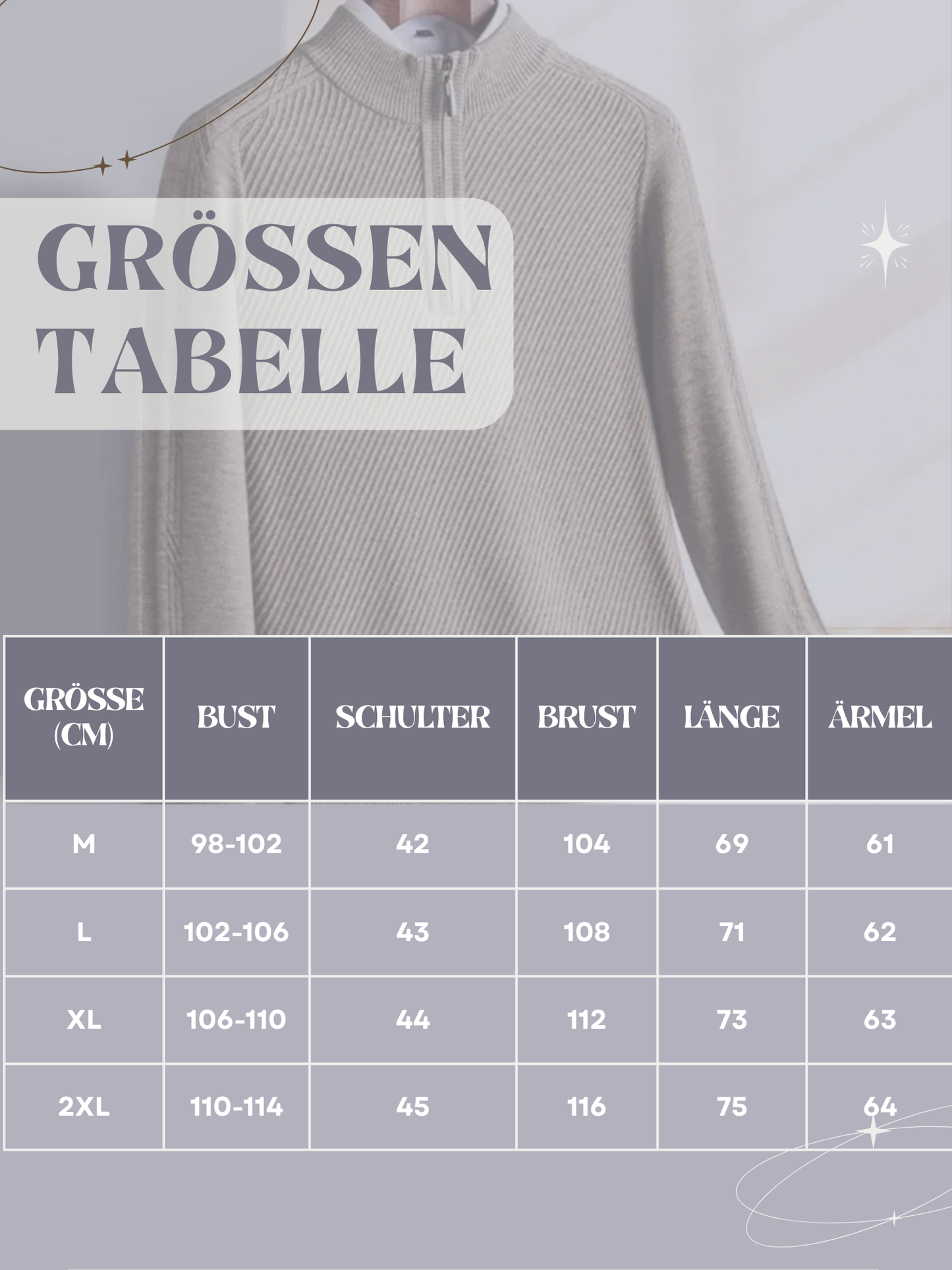 Herren-Strickpullover | Rippstrick, leicht | Normale Passform