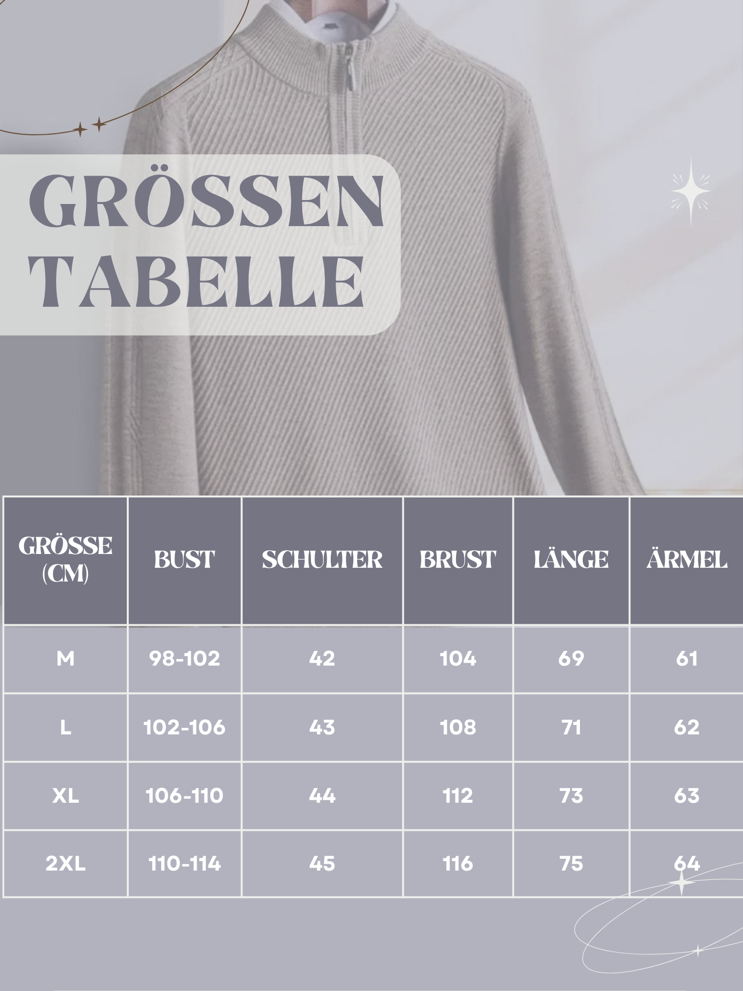 Herren-Strickpullover | Rippstrick, leicht | Normale Passform
