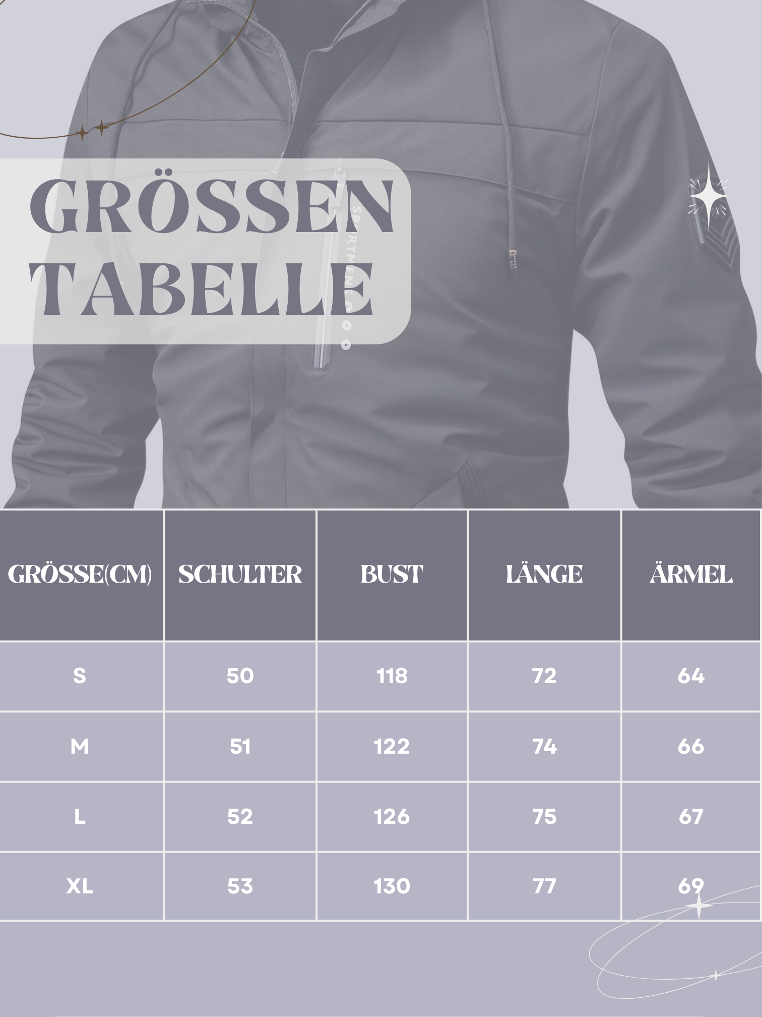 Winter Steppjacke für Herren | Fleecegefüttert, Sportlich
