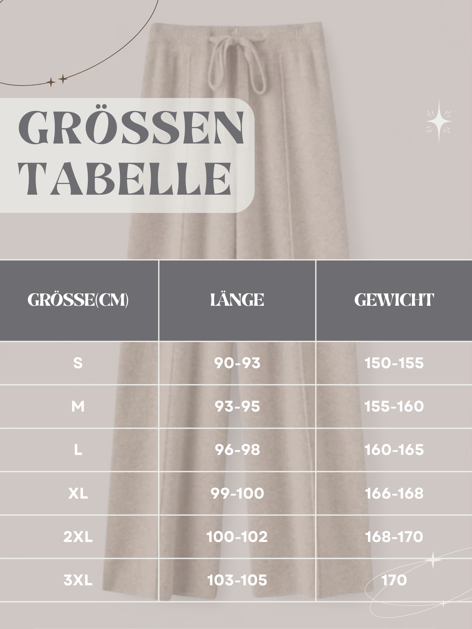Weit geschnittene Strickhose für Damen | Must-have für Herbst und Winter