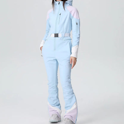 Jumpsuit Skianzug für Damen, wasserdicht und warm für den Winter