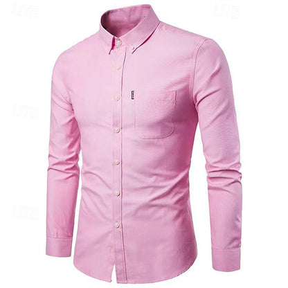 Slim Fit Langarmhemd für Herren | Leicht