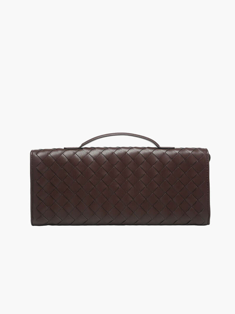 Handtasche Damen | Gewebtes Design mit Goldverschluss 5