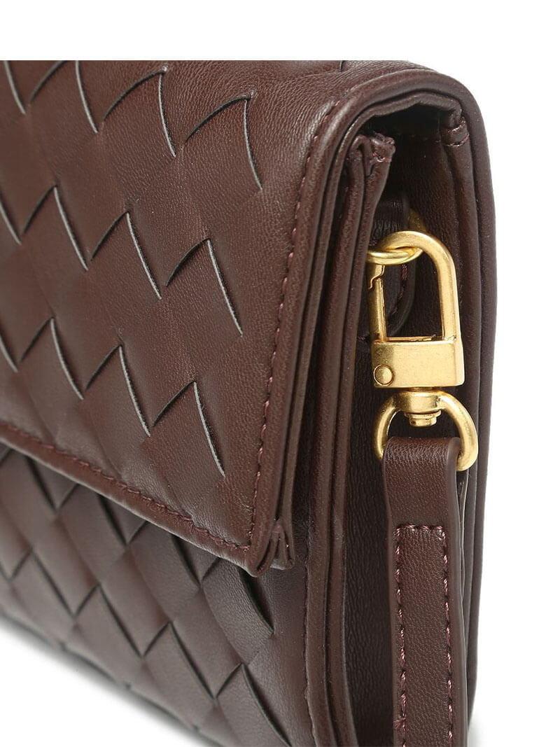 Handtasche Damen | Gewebtes Design mit Goldverschluss 6