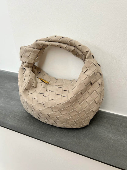 Damen Umhängetasche Knotendesign Vegane Handtasche 3