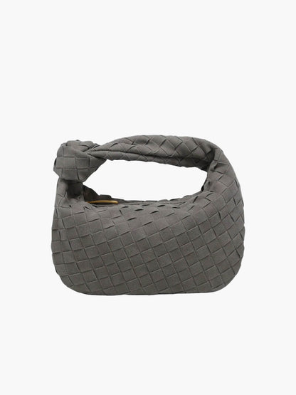 Damen Umhängetasche Knotendesign Vegane Handtasche 12