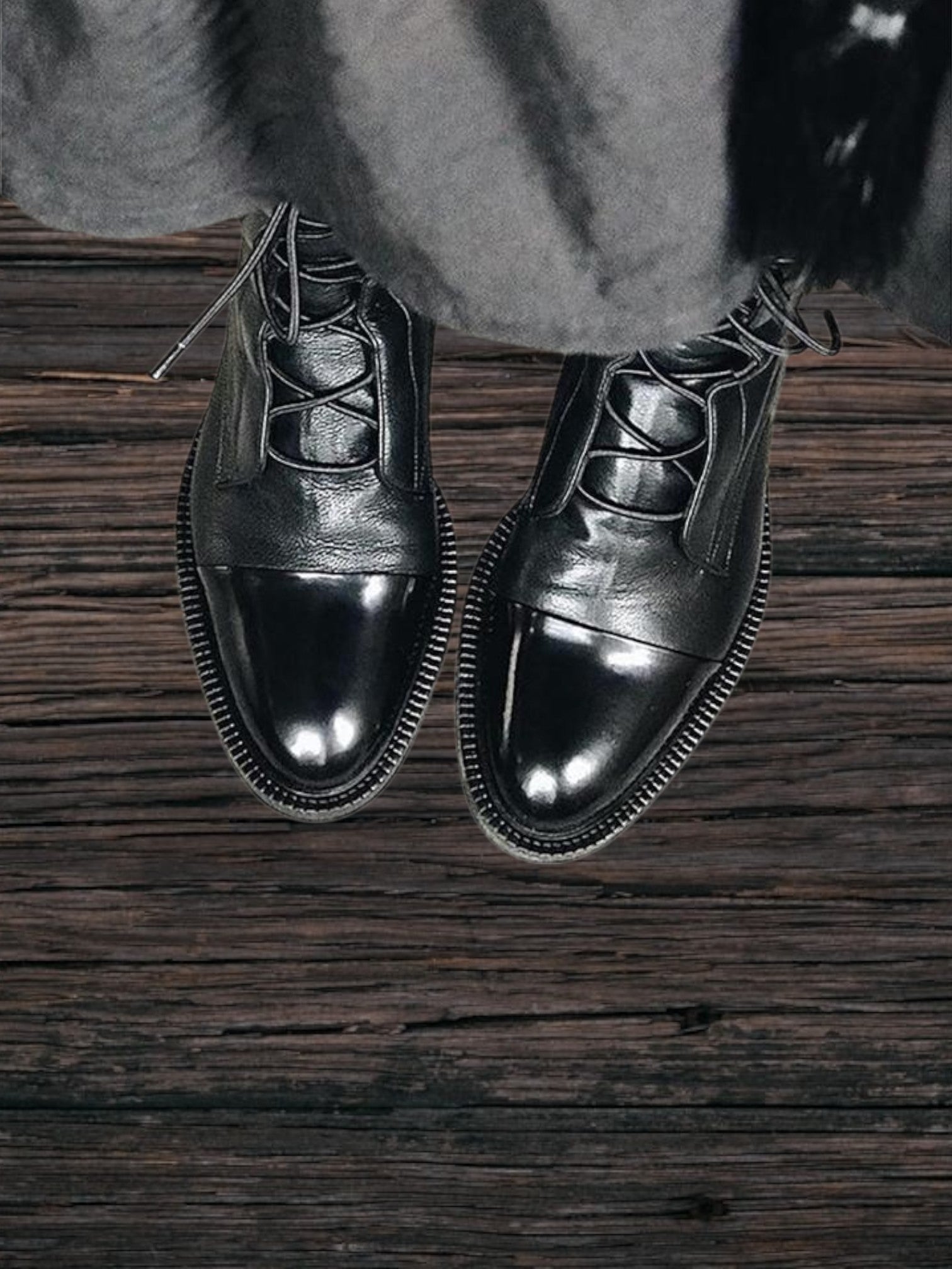 Sofia | Elegante Absatzstiefel im Vintage-Look aus hochwertigem PU-Leder mit Einlegesohle und Schnürung