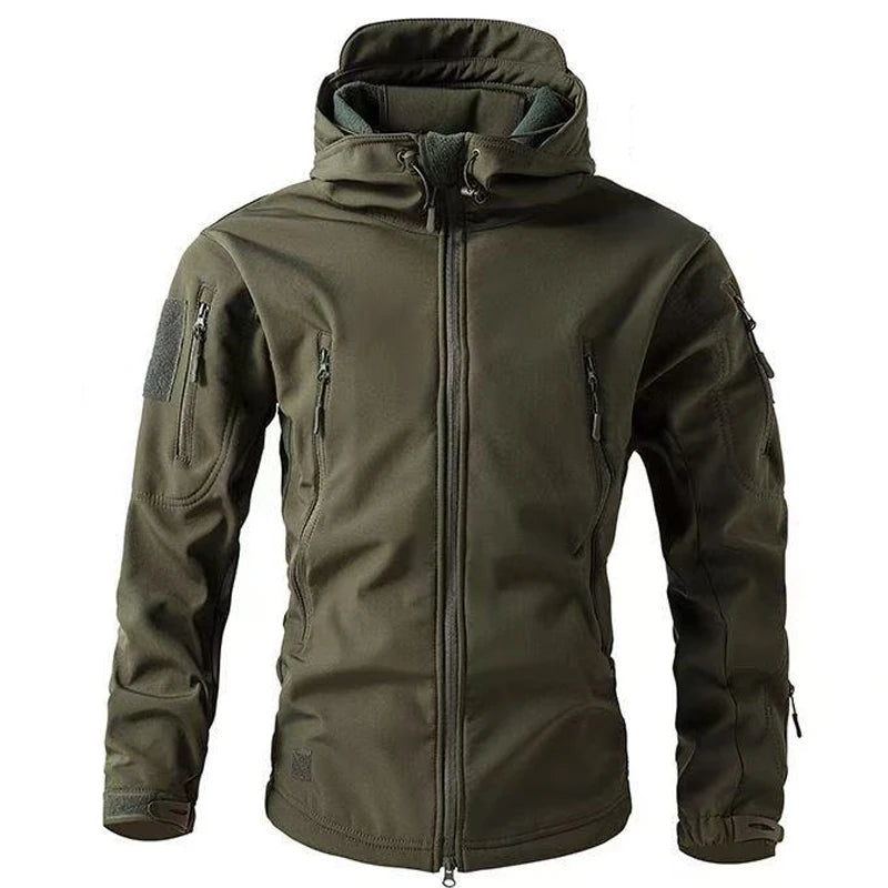 Softshell Jacke Herren | Winddicht mit Kapuze