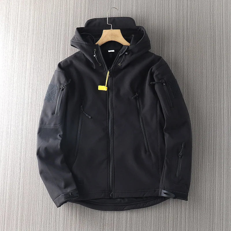 Softshelljacke Herren | Wasserabweisend, Mit Kapuze