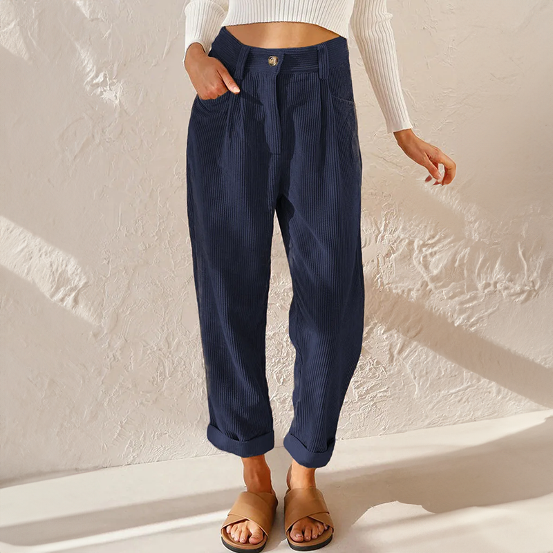 Sommer Hose Damen | Hohe Taille & Weites Bein