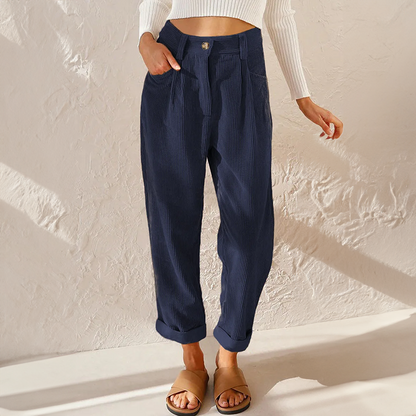 Sommer Hose Damen | Hohe Taille & Weites Bein