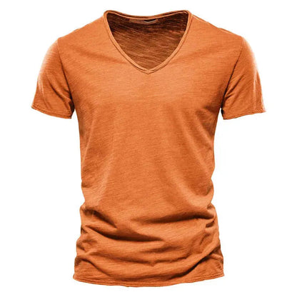 Sommer T-Shirt Herren | V-Ausschnitt & Slim Fit