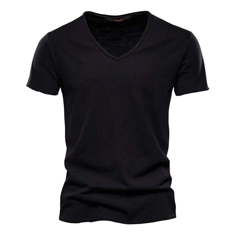 Sommer T-Shirt Herren | V-Ausschnitt & Slim Fit