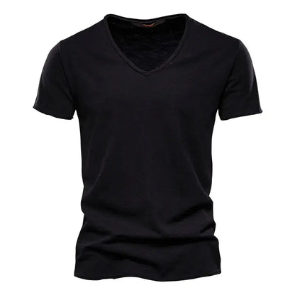 Sommer T-Shirt Herren | V-Ausschnitt & Slim Fit