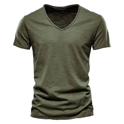 Sommer T-Shirt Herren | V-Ausschnitt & Slim Fit
