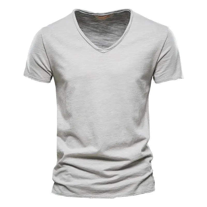 Sommer T-Shirt Herren | V-Ausschnitt & Slim Fit