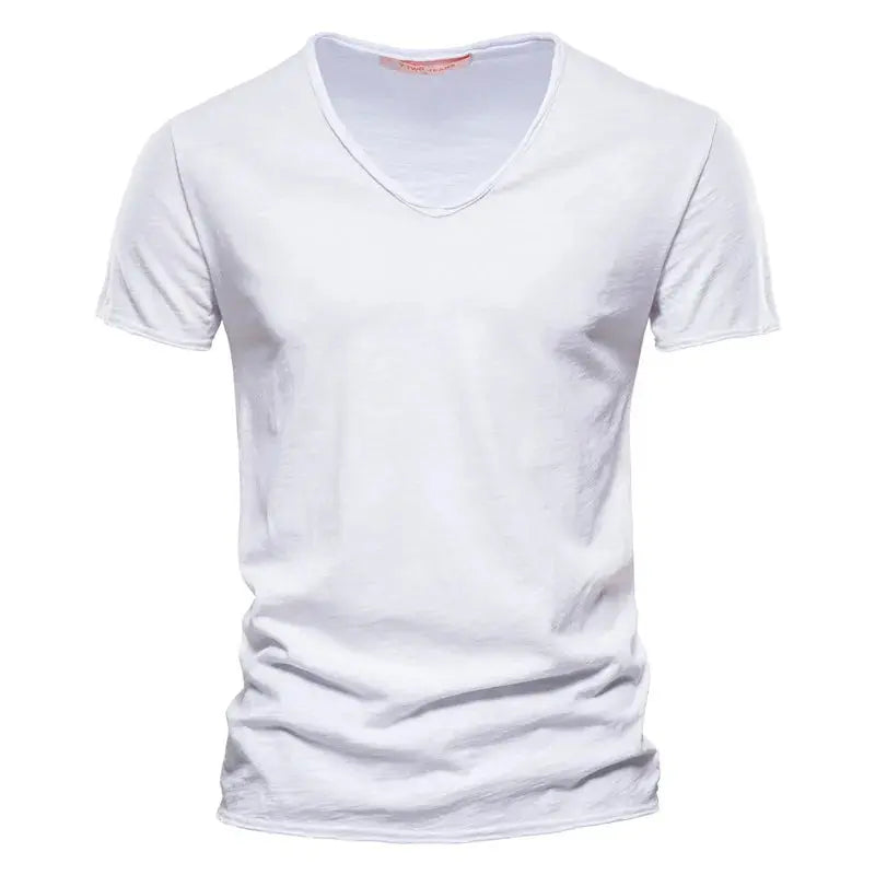 Sommer T-Shirt Herren | V-Ausschnitt & Slim Fit