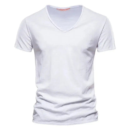 Sommer T-Shirt Herren | V-Ausschnitt & Slim Fit