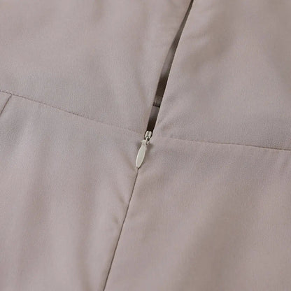 Sommerkleid Damen Satin-Look | Träger & Beinschlitz
