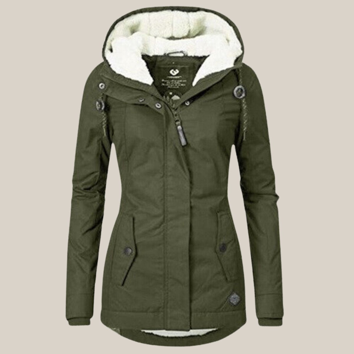 Damen Steppjacke mit Kapuze und wärmendem Fleecefutter für kalte Wintertage 6