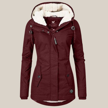Damen Steppjacke mit Kapuze und wärmendem Fleecefutter für kalte Wintertage 7