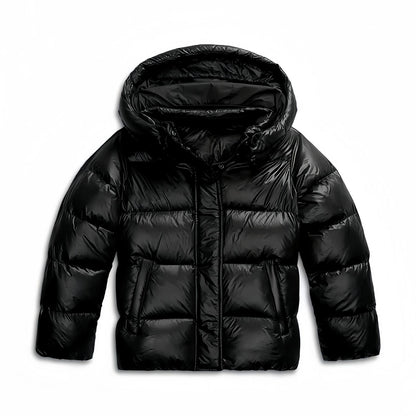 Bryndeva | Damen Gesteppte Winterjacke mit Kapuze - Black - Image 6