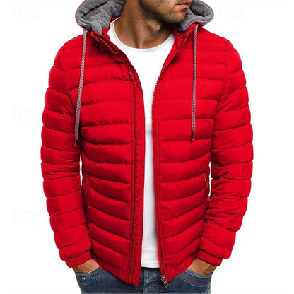 Steppjacke Herren | Wind & Kälteschutz mit Kapuze