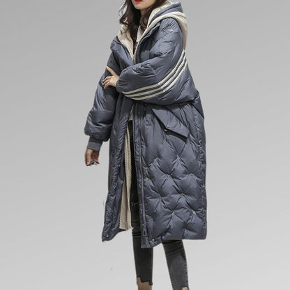 Steppjacke für Damen, schmal geschnitten, lange Silhouette | Winter