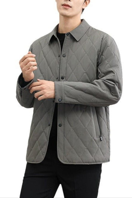 Winter Steppjacke Herren | Warm, Atmungsaktiv, Rauten-Design
