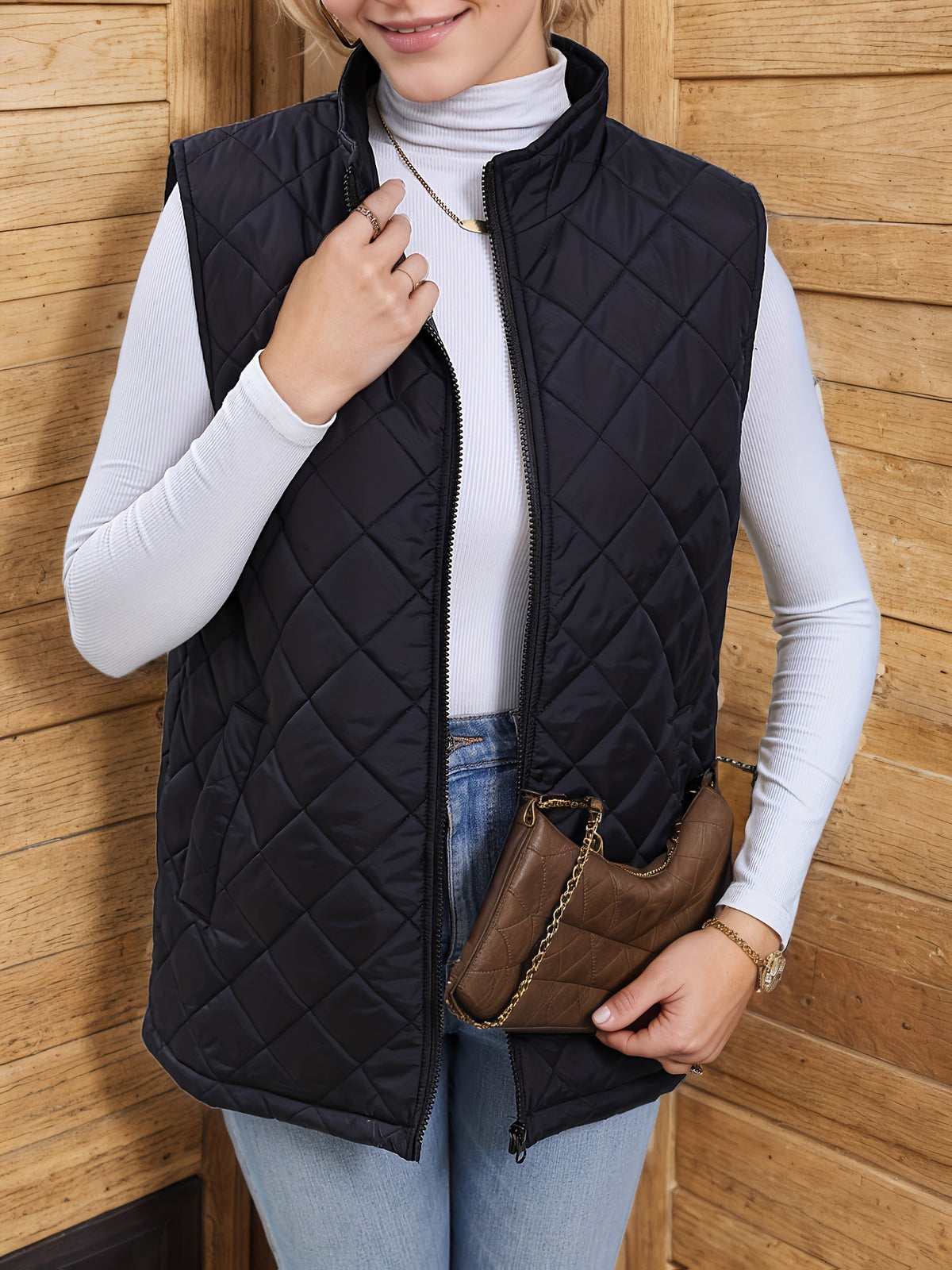 Steppweste Damen Lang | Ärmellos & Warm